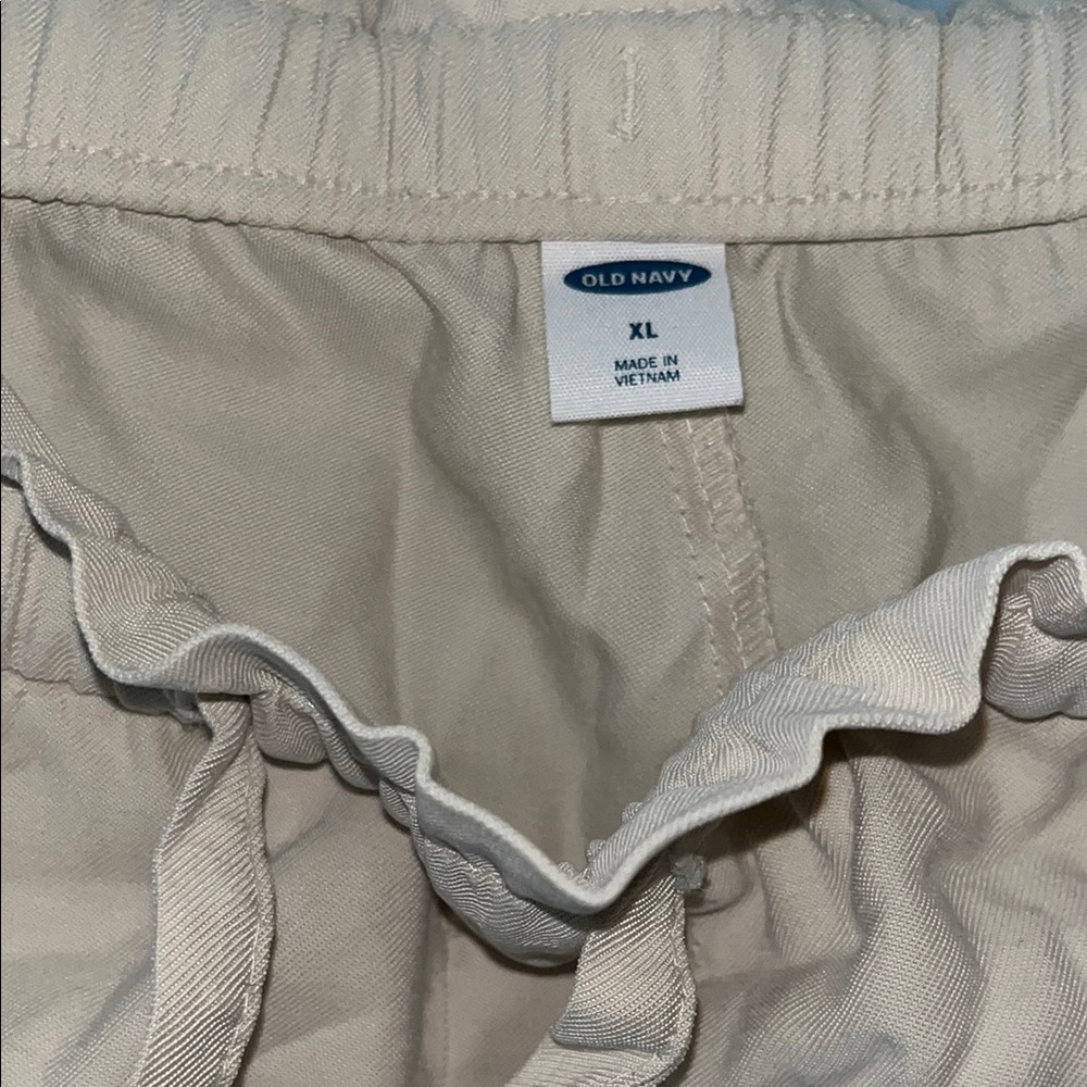 Cream Drawstring Shorts - Picture 4 of 4